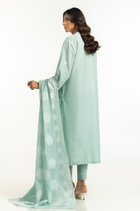 UAE-3PC Lawn Schiffli Embroidered Suit IUSTKSD-655