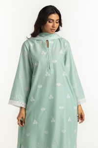 UAE-3PC Lawn Schiffli Embroidered Suit IUSTKSD-655