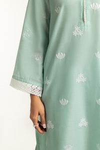 UAE-3PC Lawn Schiffli Embroidered Suit IUSTKSD-655