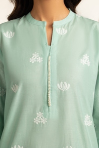 UAE-3PC Lawn Schiffli Embroidered Suit IUSTKSD-655