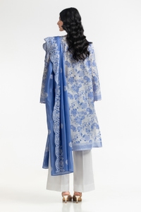 UAE-3PC Lawn Printed Embroidered Suit IUSTKSD-495