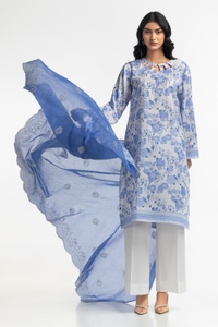 UAE-3PC Lawn Printed Embroidered Suit IUSTKSD-495