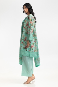 UAE-3PC Lawn Printed Embroidered Suit IUSTKSD-548