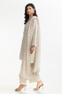 UAE-3PC Lawn Schiffli Embroidered Suit IUSTKSD-552