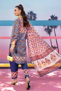 UAE -3PC Lawn Printed Unstitched Suit CL-32460 A