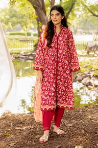 UAE -3PC Printed Lawn Unstitched Suit CL-32336 B