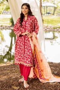 UAE -3PC Printed Lawn Unstitched Suit CL-32336 B