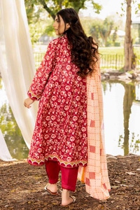 UAE -3PC Printed Lawn Unstitched Suit CL-32336 B