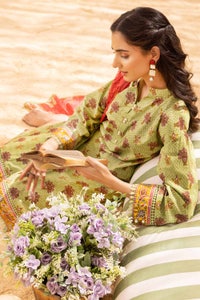 UAE -3PC Printed Lawn Unstitched Suit CL-32364 B