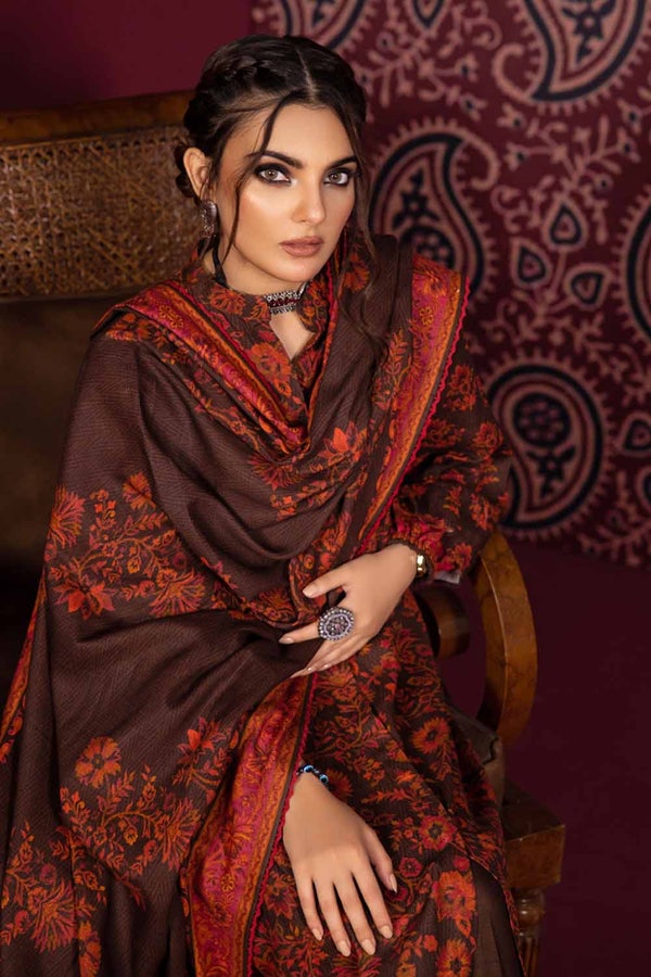 UAE -3PC Cotton Linen Unstitched Suit K-32002