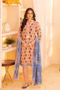 UAE -3PC Printed Lawn Unstitched Suit CL-32364 A