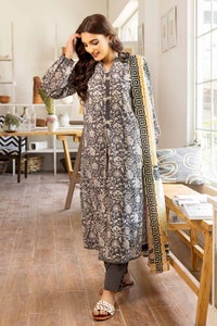 UAE -3PC Printed Lawn Unstitched Suit CL-32572