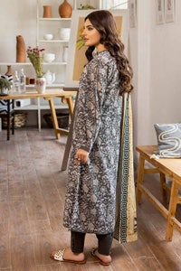 UAE -3PC Printed Lawn Unstitched Suit CL-32572