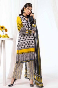 UAE -3PC Lawn Printed Unstitched Suit CL-32455