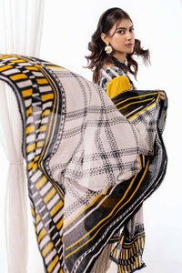UAE -3PC Lawn Printed Unstitched Suit CL-32455