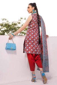UAE -3PC Lawn Printed Unstitched Suit Cl-32450 A