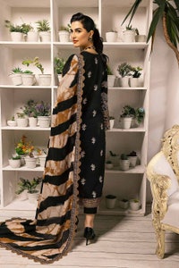 UAE -3PC Embroidered Lawn Unstitched Lacquer Printed Suit With Denting Lawn Dupatta DN-32085