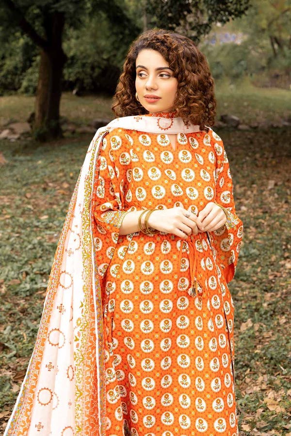 UAE -3PC Printed Lawn Unstitched Suit CL-32583 A