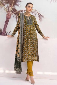 UAE -3PC Lawn Printed Unstitched Suit Cl-32450 B