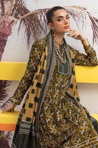 UAE -3PC Lawn Printed Unstitched Suit Cl-32450 B