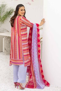 UAE -3PC Printed Lawn Unstitched Suit CL-32585 A