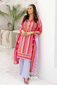 UAE -3PC Printed Lawn Unstitched Suit CL-32585 A