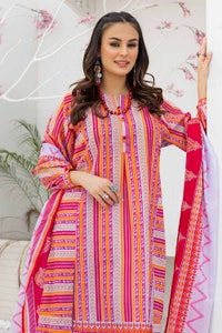 UAE -3PC Printed Lawn Unstitched Suit CL-32585 A