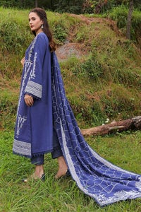 UAE -3PC Embroidered Dhanak Unstitched Suit DH-32001