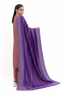 UAE -3 Piece Unstitched Embroidered Acrylic Suit with Embroidered Acrylic Dupatta AP-42003