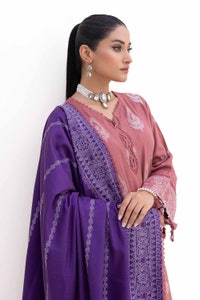 UAE -3 Piece Unstitched Embroidered Acrylic Suit with Embroidered Acrylic Dupatta AP-42003