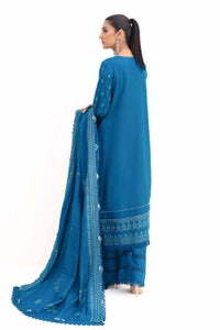 UAE -3 Piece Unstitched Embroidered Acrylic Suit with Embroidered Acrylic Dupatta AP-42005