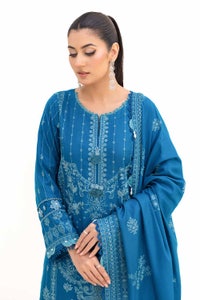 UAE -3 Piece Unstitched Embroidered Acrylic Suit with Embroidered Acrylic Dupatta AP-42005