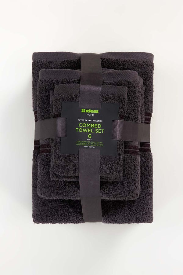 UAE -Ash Combed 6 Pcs Towel Set