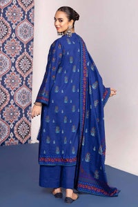 UAE -3PC Khaddar Printed Unstitched Suit K-32018