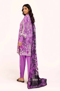 UAE -3 Piece Unstitched Printed Karandi Suit AY-42002