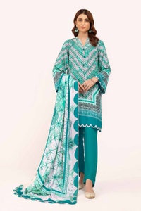 UAE -3 Piece Unstitched Printed Karandi Suit AY-42003