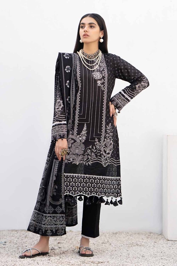 UAE -3PC Printed Lawn Unstitched Suit B-42010