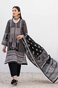 UAE -3PC Printed Lawn Unstitched Suit B-42014