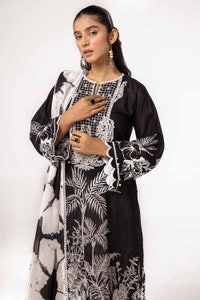 UAE -3PC Unstitched Embroidered Lawn Suit B-42025