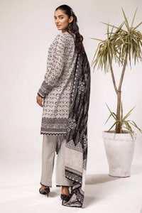 UAE -3PC Unstitched Embroidered Lawn Suit B-42028