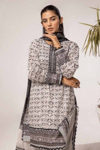 UAE -3PC Unstitched Embroidered Lawn Suit B-42028