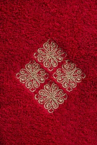 UAE -3PC Barberry Combed Embroidered Towel Set Towel