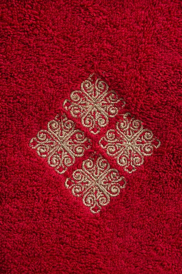 UAE -3PC Barberry Combed Embroidered Towel Set Towel