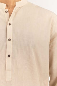 UAE -Beige Basic Kurta KR-PLN22-112