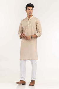 UAE -Beige Basic Kurta KR-PLN22-112