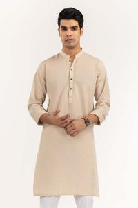 UAE -Beige Basic Kurta KR-PLN22-112