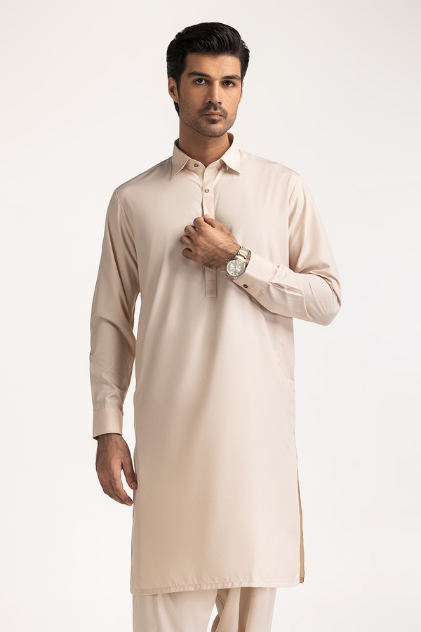 UAE -Beige Basic Suit SK-P24-055