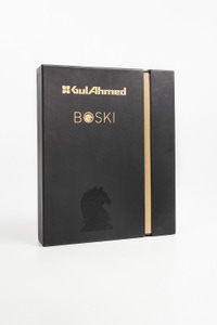 UAE -Boski Original Unstitched Fabric Silk With Box