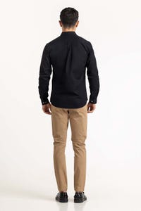 UAE -Black Basic Casual Shirt 224-117-042