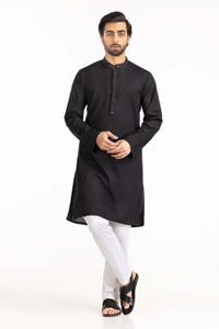 UAE -Black Basic Kurta KR-STY22-033